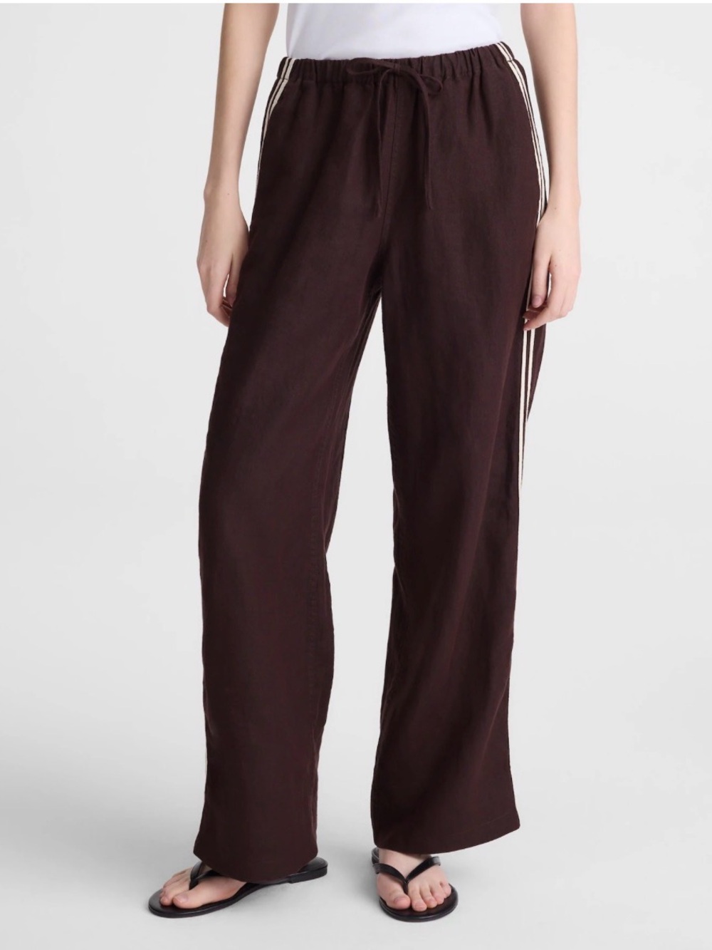 NWT Pull-On Pants in 100% Linen - Picture 2 of 11